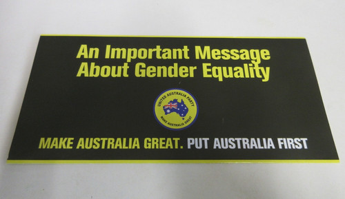 2019 - Federal Election - United Australia Party Letter/Brochure - Clive Palmer