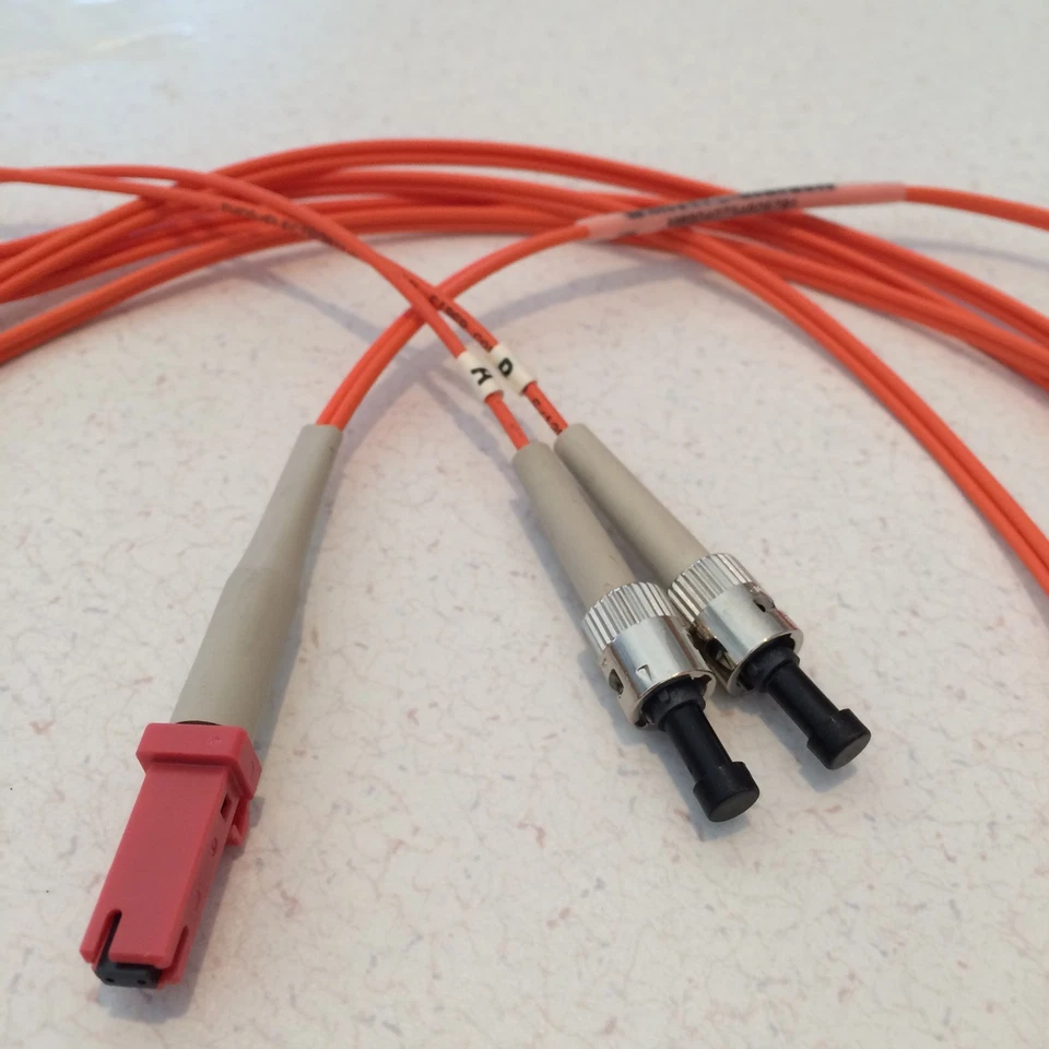 (20) MT-RJ to ST Multimode Fiber Duplex Patch Cord 3 Meter NEW Tyco Electronics - Image 2 of 4