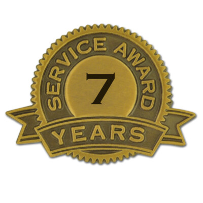PinMart's 7 Years of Service Award Lapel Pin