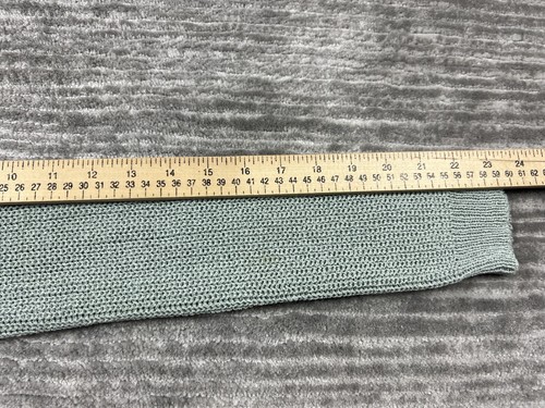 Cato Sweater Womens Large Green Cardigan Open Front Acrylic Blend RIbbed - Picture 6 of 12