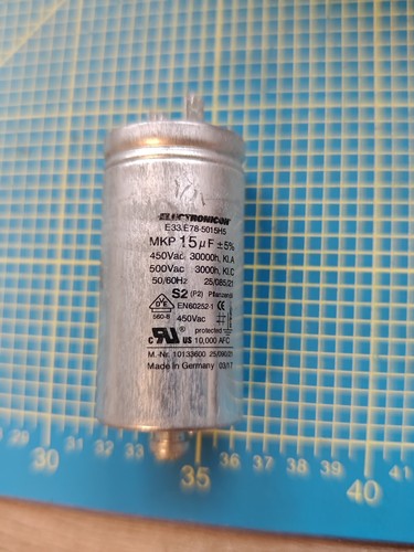 Miele Trockner T1 Kondensator MKP 15MF   T.Nr: 10133600