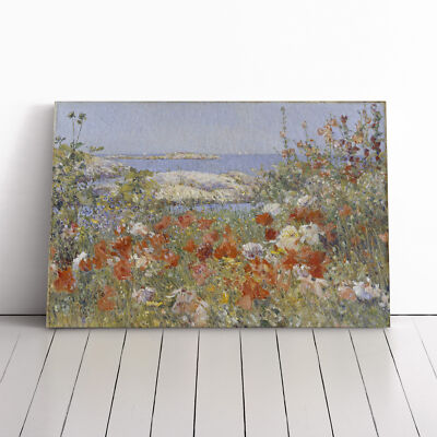Albert Henry Krehbiel Celia Thaxters Garten Leinwand Wandbild Kunstdruck gerahmt Deko