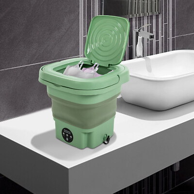 #ad Portable Mini Multi functional Foldable Washing Machine With Drainage Basket $41.75