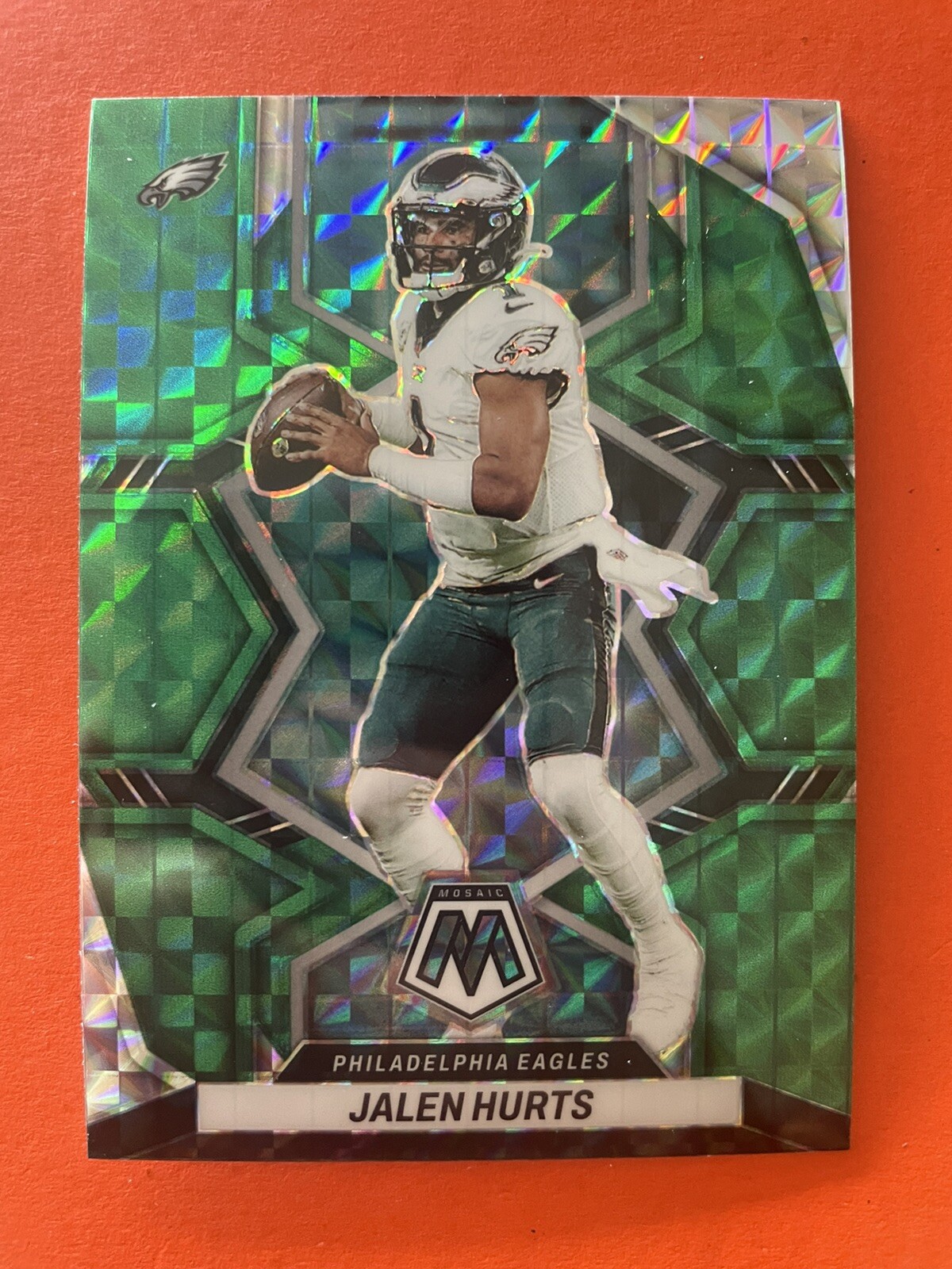 2022 Mosaic Jalen Hurts Green Prizm SP #156 Eagles Color Match! 🔥🔥