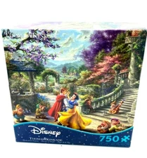 Thomas Kinkade Snow White Dancing In The Sunlight 750 Ceaco Puzzle NEW SEALED