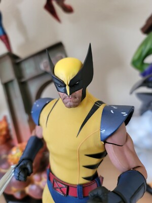 Custom unpainted Wolverine Logan headsculpt 1/6 scale 12'' Jim Lee style X-Men