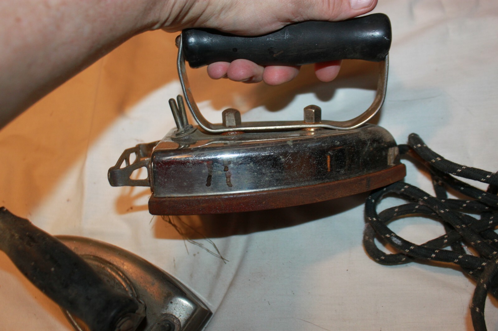 Lot of 3 Vintage Electric Irons GE 14F19 Universal Lander Fray Clark eBay