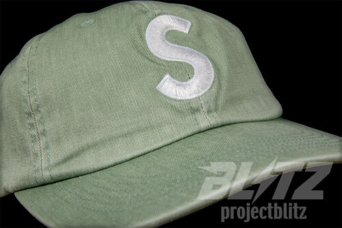 SUPREME PIGMENT PRINT S LOGO 6-PANEL CAP LIGHT SAGE