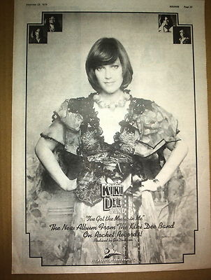 KIKI DEE I Got The Music In Me (b/w) 1974 UK Poster size Press ADVERT 16x12''