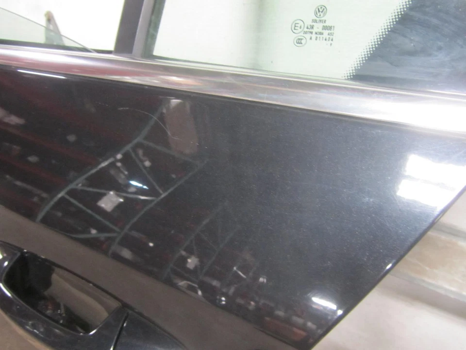 06-10 VW VOLKSWAGEN PASSAT Left Driver Rear Black Door Glass Handle Trim Chrome  Foto 2 de 4