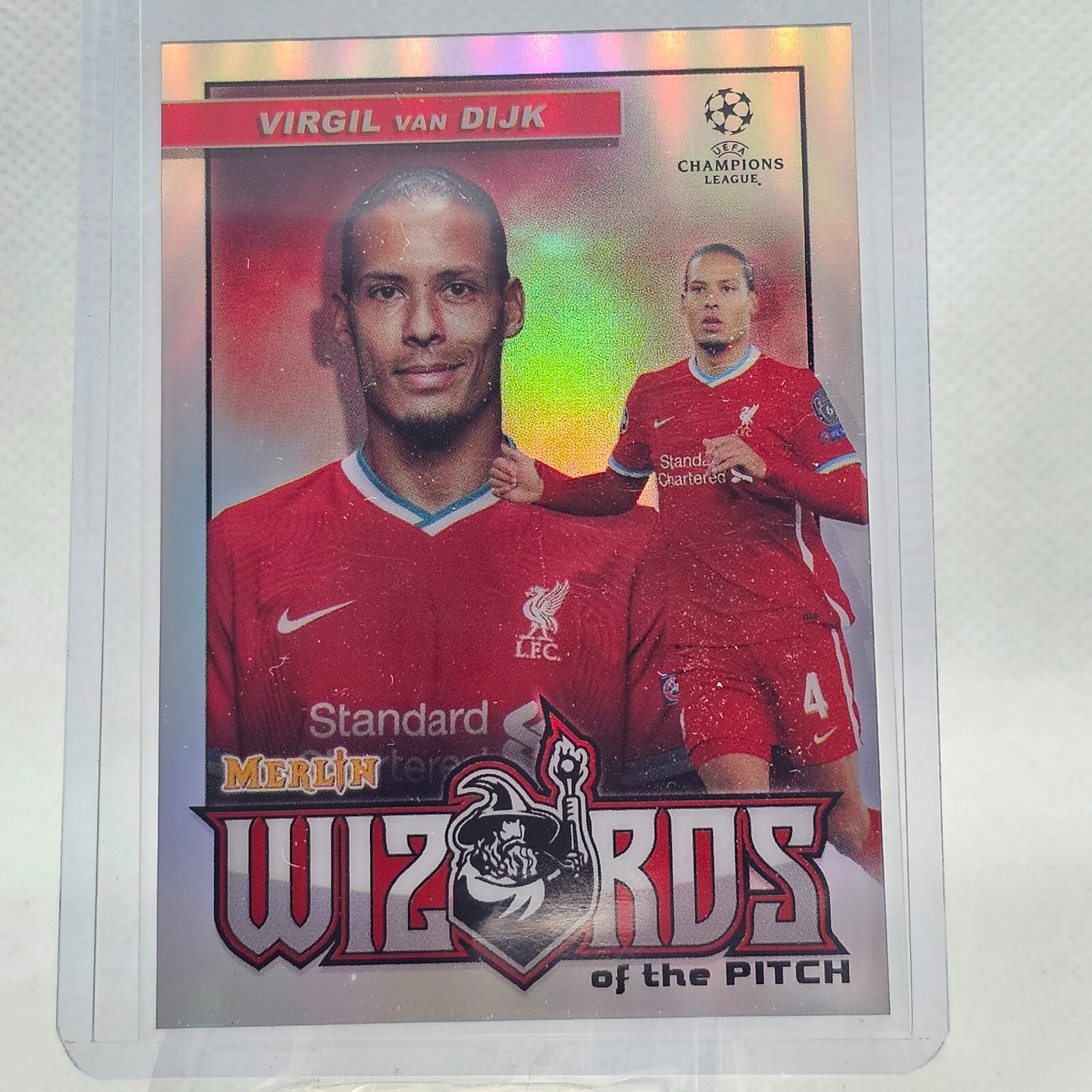 2020-21 Topps Chrome Merlin UEFA Virgil Van Dijk Wizards of the Pitch