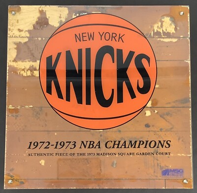 NY Knicks Madison Square Garden MSG Floor Court 1972-1973 NBA