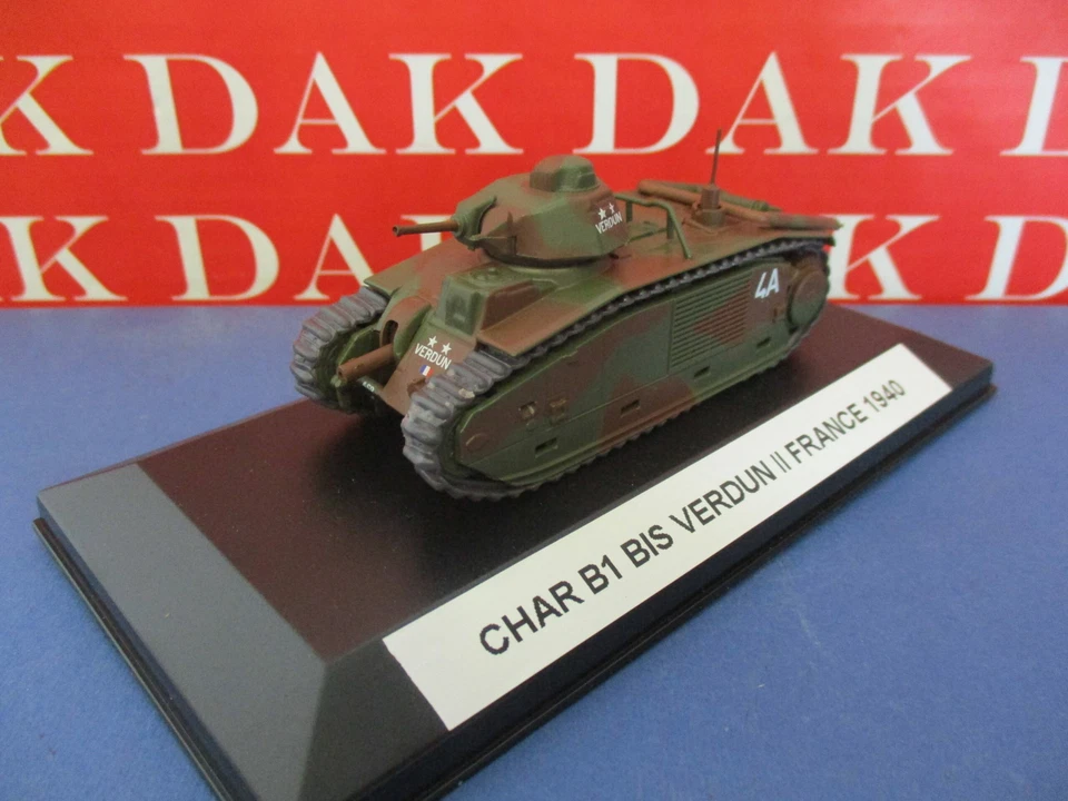 Die cast 1/72 Modellino Carro Armato Tank Char B1 Bis Verdun II France 1940 HB - Immagine 2 di 4