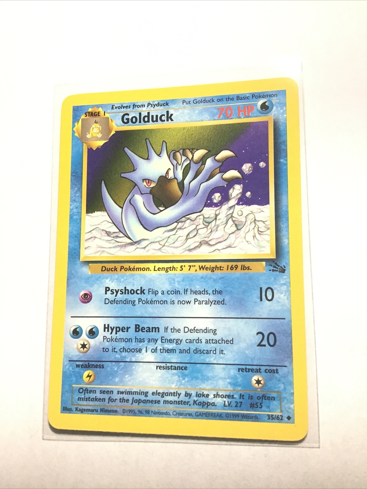 GOLDUCK - 35/62 - Fossil - Pokemon Card - PL