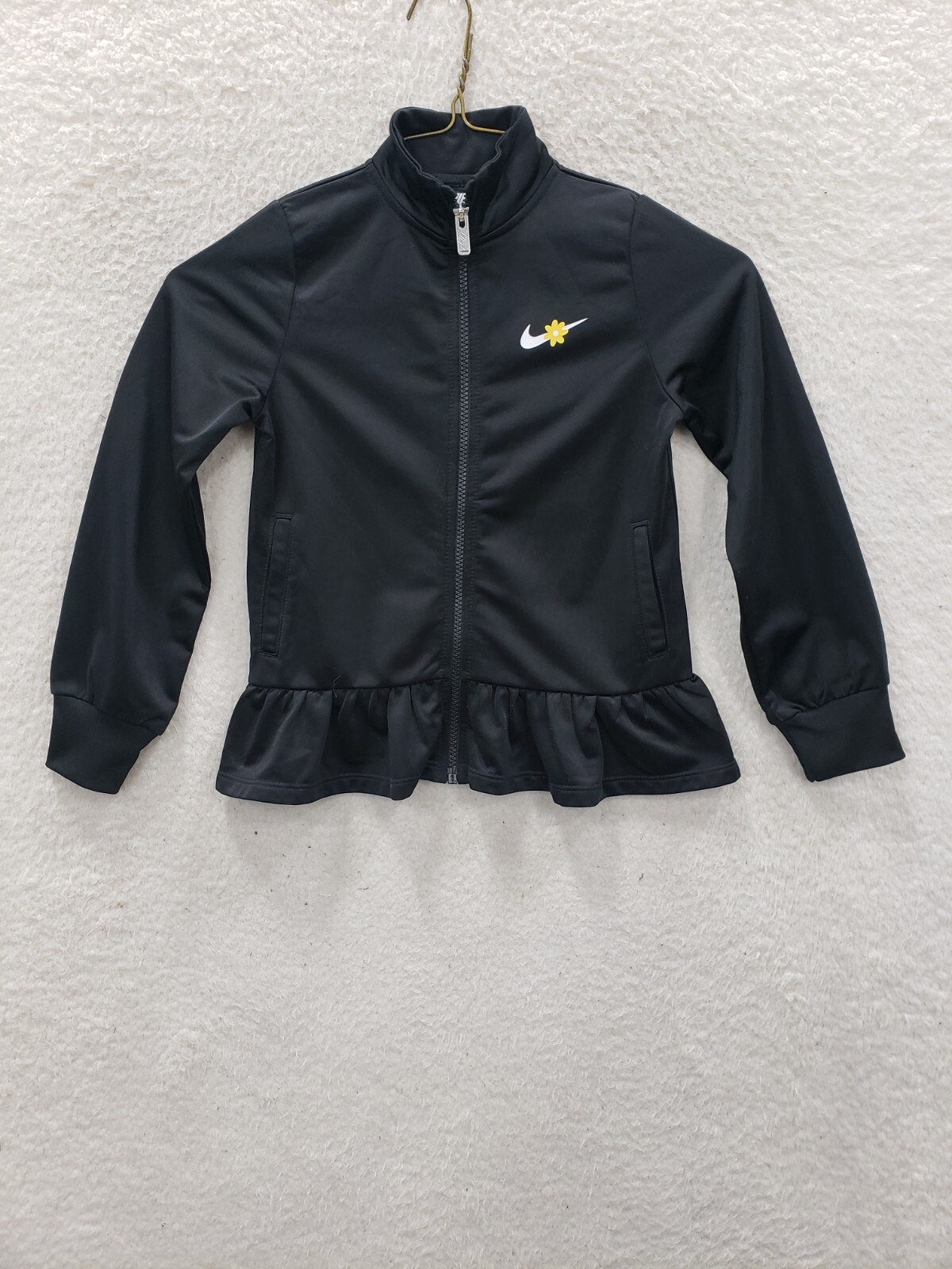 Nike Daisy Sweater Girl 6X Black Fleece Long Sleeve Full Zip Tracksuit  Sweatshir | eBay