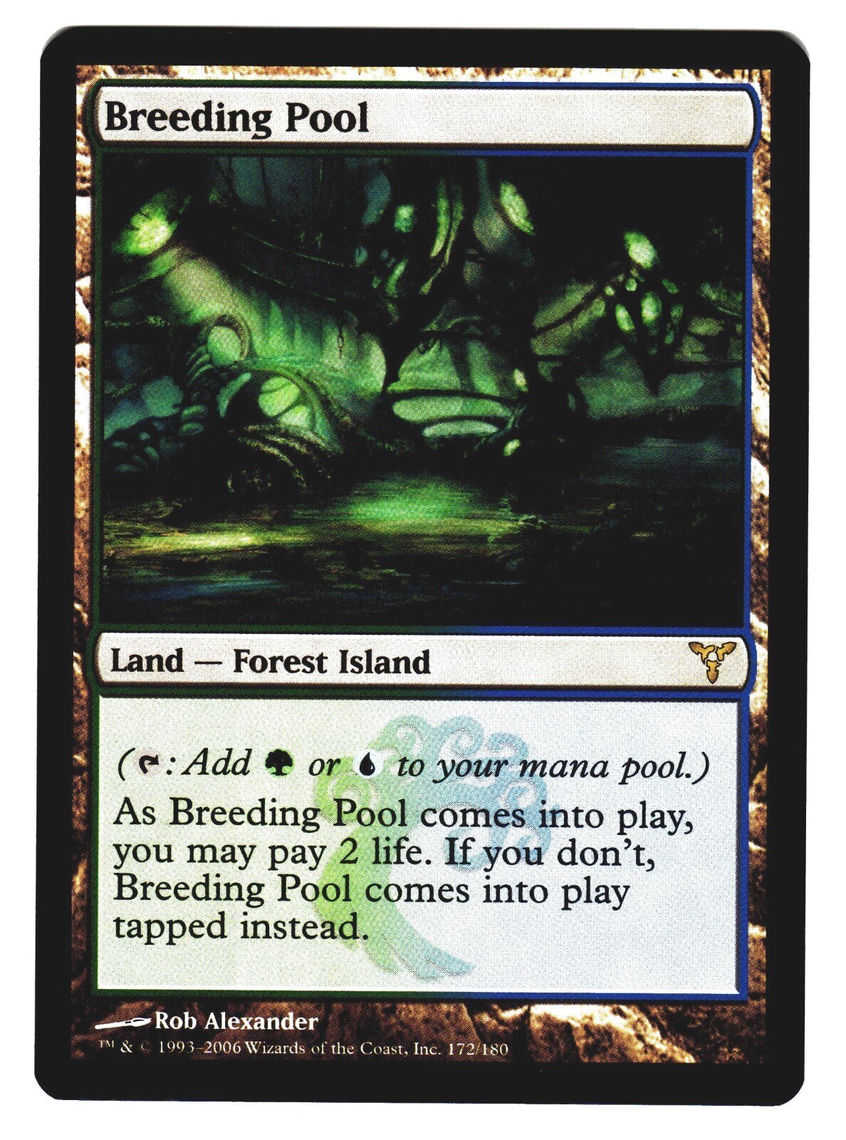 Magic The Gathering MTG - DISSENSION 2006 DIS - #172 Breeding Pool x1 LP NM