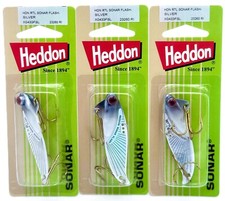 Lot of (3) Heddon Sonar · 2- 3/8" · 1/2 oz · Flash Silver