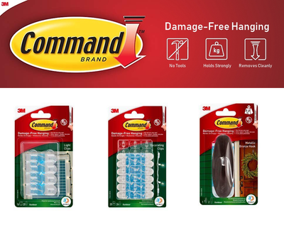 Command Hooks Christmas Lights