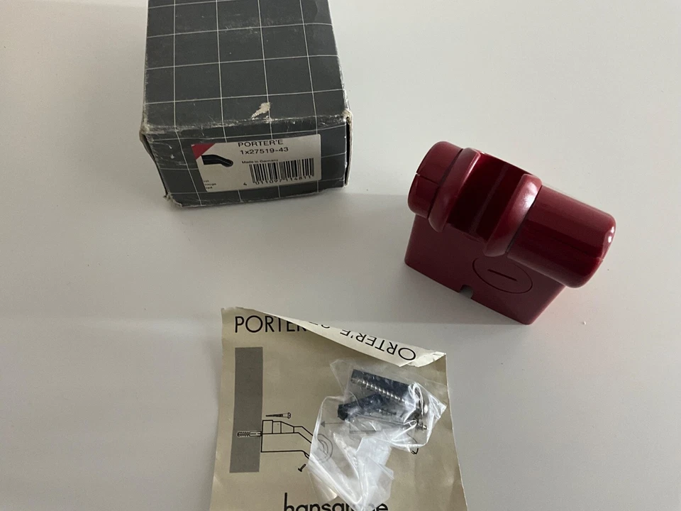 Hansgrohe AXOR Uno Porter' E in rosso - Immagine 2 di 4