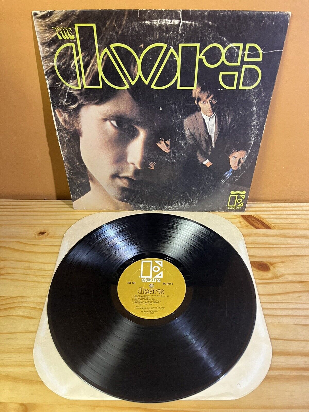 The Doors – The Doors 1967 MONO EKL-4007 LP Record G+G+