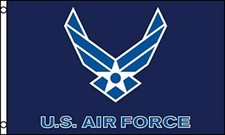 US Air Force Blue Wings Flag 3x5 feet for military, veterans, room, wall, decor