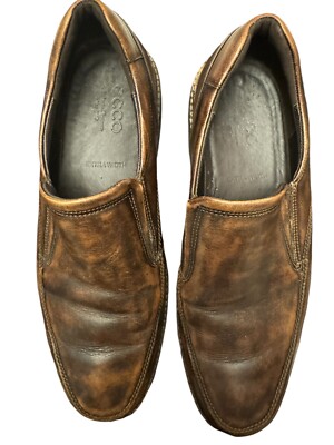 ECCO Mens Leather Slip On Loafer Comfort Shock Point  display picture 2