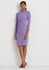 NEW! Lauren Ralph Lauren Women's 8 Jersey 3/4 Sleeve Dress NWT $145