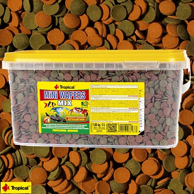 Tropical Mini Wafers Mix 3L Bodenfresser Welse Krebse Krabben Aquarium