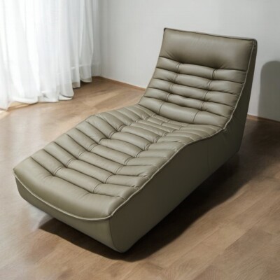 Luxury Leather Chaise Lounge Sofa - Fox Trot by Calia Italia - *IN-STOCK*