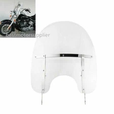 Windshield screen w/ Bracket Fit For Harley Softail Slim Fat Boy FLSS 2000-2017