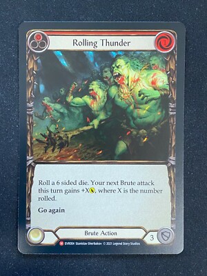 Rolling Thunder RAINBOW FOIL - First Ed EVR004 - Everfest (Flesh Blood) 1st | eBay UK Rolling Thunder RAINBOW FOIL - First Ed EVR004 - Everfest (Flesh Blood) 1st | eBay UK