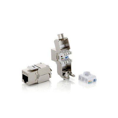 equip 767221 8x Keystone Jack Modul Netzwerkdose Cat. 6A geschirmt Werkzeugfrei