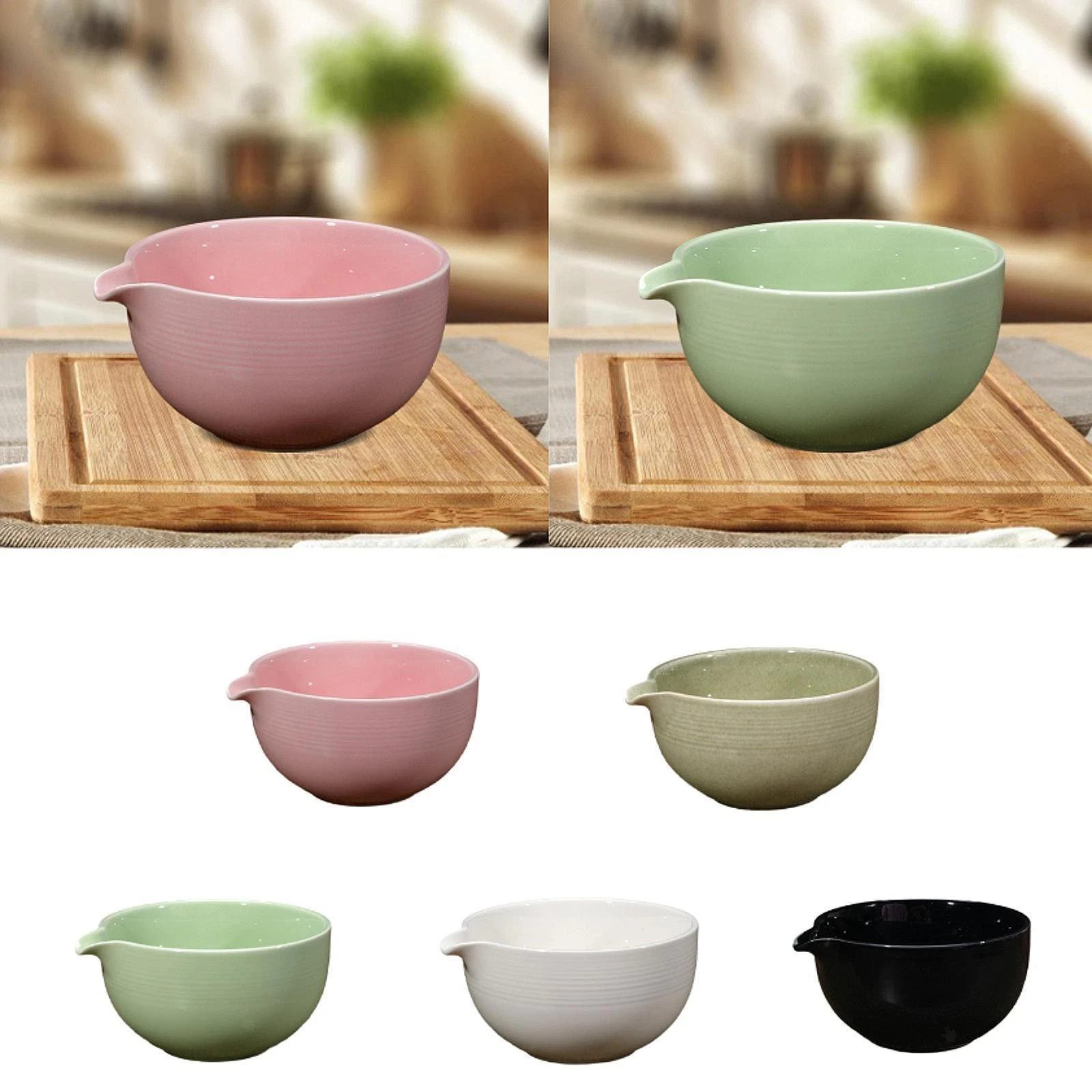 Matcha Bowl Salad Porridge Bowl Porcelain Tea Bowl