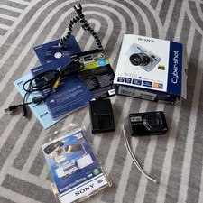 Vtg SONY Cyber-shot Camera W170 HD1080 Battery Charger Case ALL WORKS EUC