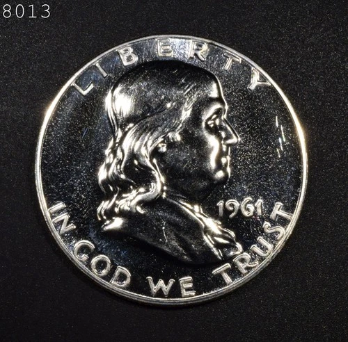1961 Franklin Silver Half Dollar "Gem Proof" *Free S/H After 1st Item*