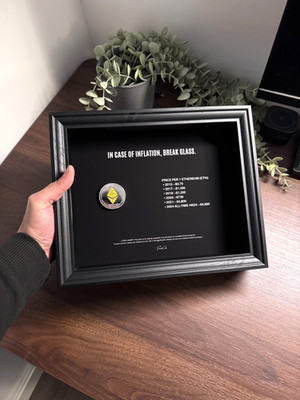 Im Falle einer Aufblasung, Glasbruchrahmen | Luxus Eutherium Kunstwerk von FramedCash