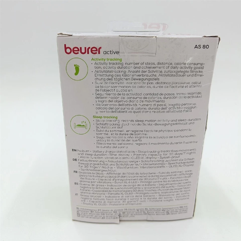 Beurer Aktivitätssensor Gesundheits Tracker AS 80 Aktivitätskontrolle Schlafanal - Bild 3 von 4