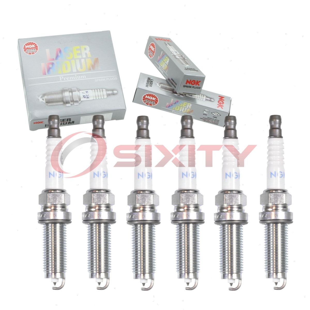 6 pc NGK 95660 ILZKAR8J8SY Laser Iridium Spark Plugs for 12290-5PA-A01 bb
