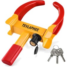 Auffällige Radkralle in Rot/Gelb - Stabil & Sicher für PKW, Wohnwagen, Anhänger