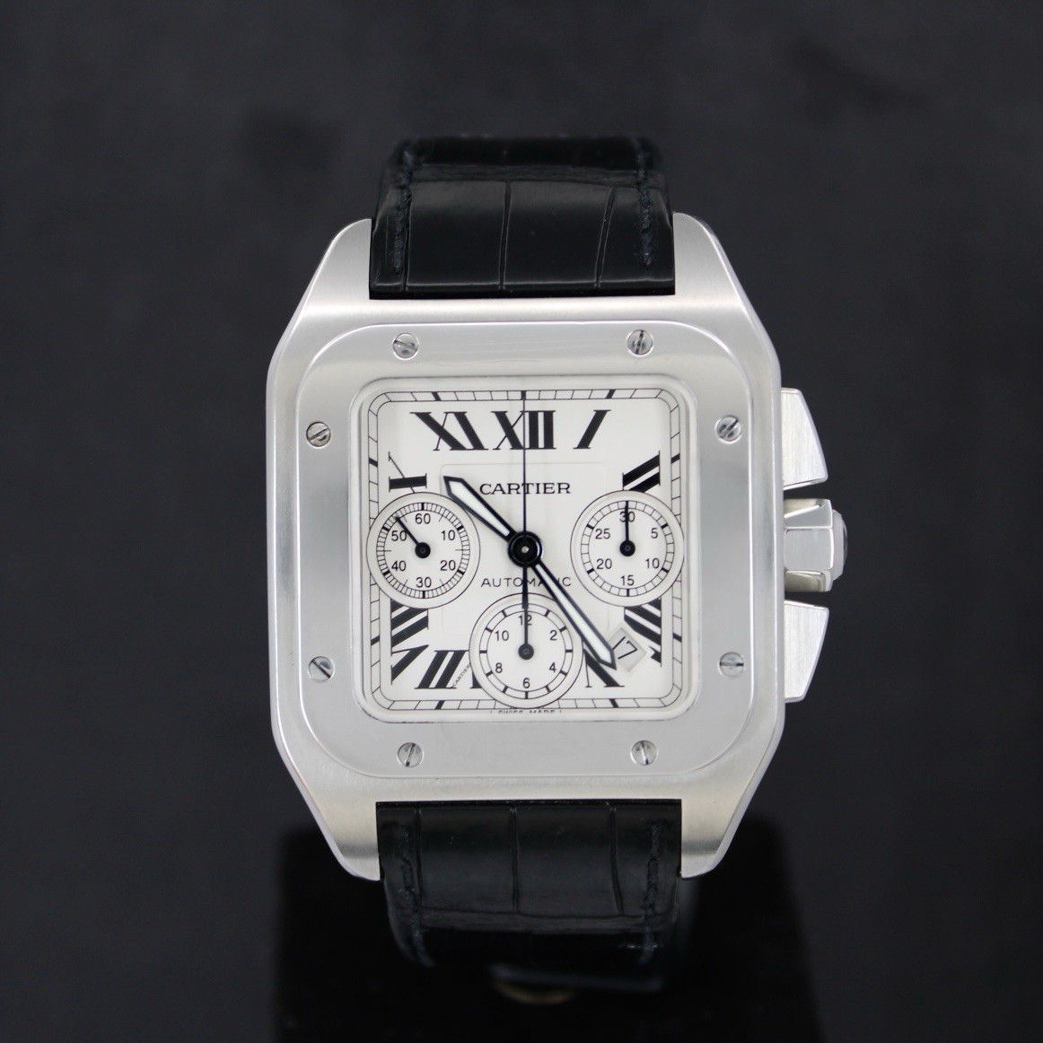 Cartier Santos 100XL Chronograph W20090X8-2740 41x55mm Undated
