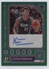 2023 Panini Donruss Optic Signature Series Green Prizm Kessler Edwards Auto nd3