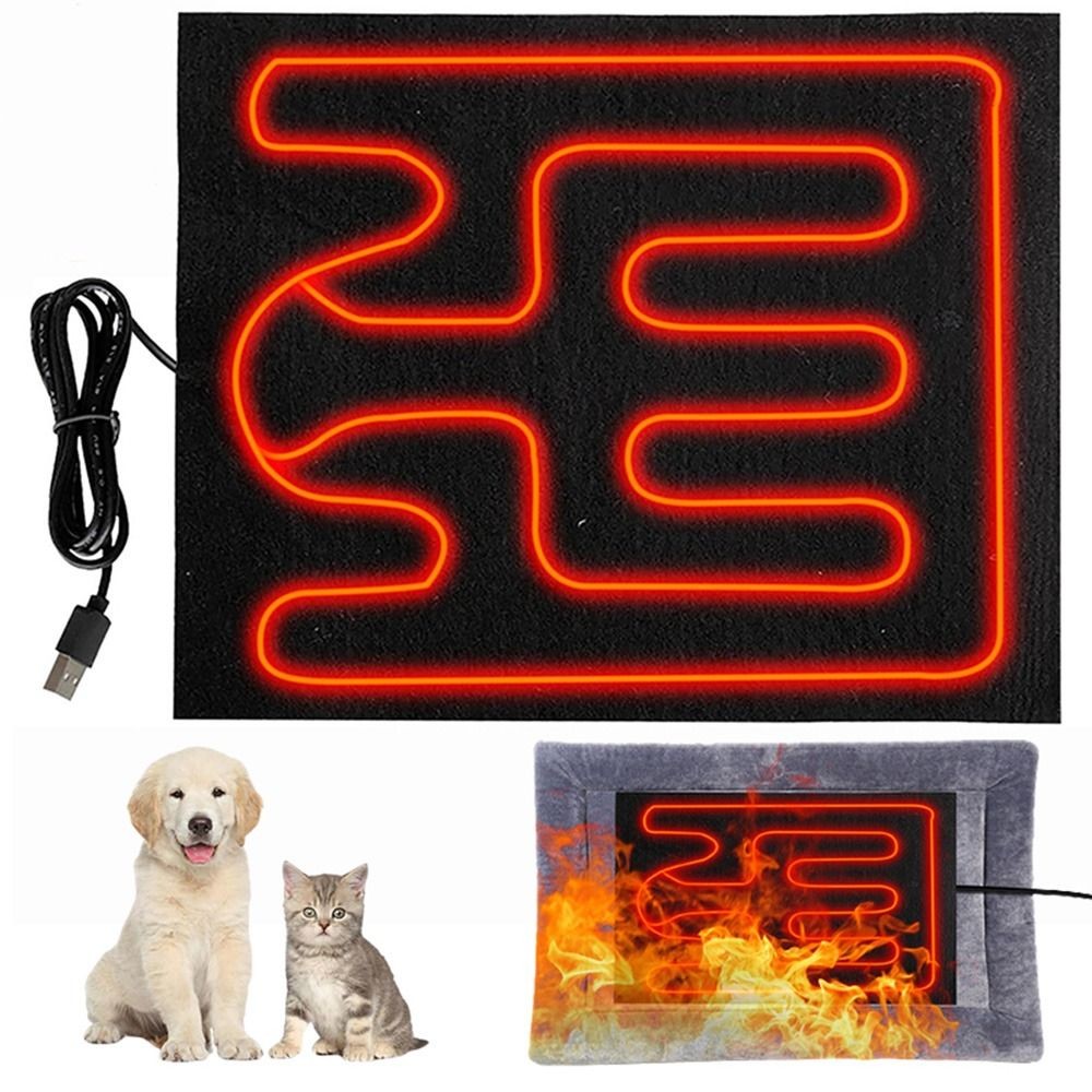 Dog Cat Bed Pet Electric Blanket Pet Heating Mat Heater Carpet Dog Heating Pad