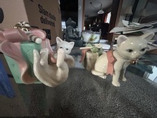 Lenox White Cat W Present Figurine Porcelain ...