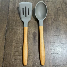 Cravings By Chrissy Teigen 2 Pc Durable Versitile Ashwood Kitchen Utensil Set