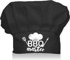 BBQ Meisterkochmütze Für Erwachsene Verstellbar Elastisch Für Bäcker Küche Cater