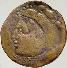 Punic Hercules 100BC-20BC Coin Head Of Melkart 2 Tuna City of Gadir Gades As