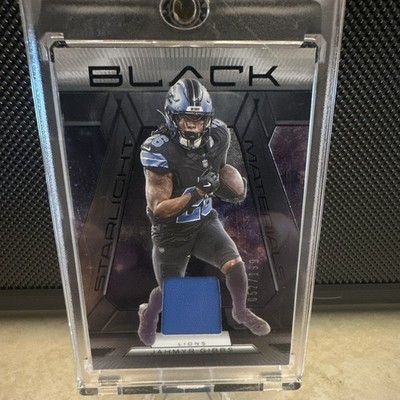 Panini 2023 Black Starlight Materials Patch Jahmyr Gibbs Lions SMA-JGI 022/199