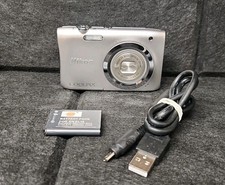 Nikon Coolpix A100 20MP Compact Digital Camera Silver TESTED 