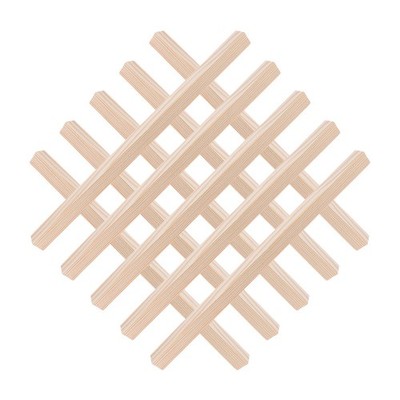 10PCS Decorative Wood Trim: Wall Molding Strips Trim - Unfinished 3D Moulding
