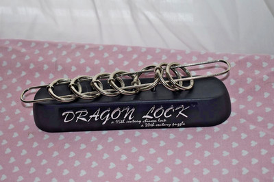 Retro Dragon Lock Desk Puzzle in Great Condition (Original Box Included)